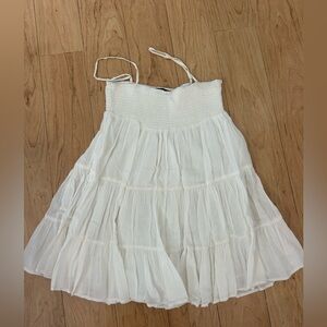 Zara White Babydoll Dress
